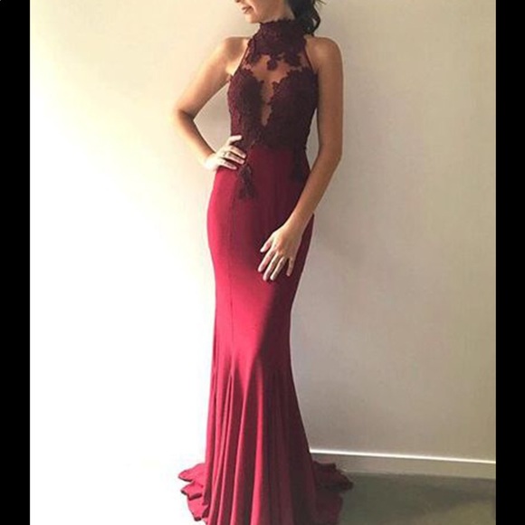 NWT burgundy formal dress size 7 from Macy’s - Picture 1 of 4